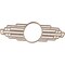 Ekena Millwork Elizabeth Wood Fretwork Pierced Medallion, 28"W x 14"H x 7 3/4"IW x 13 1/4"IH x 3/8"T, Red Oak CMWP28X14X0375EBRO - alternate 3